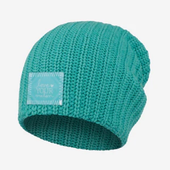 Love Your Melon Teal Beanie (Lenticular Patch) - Picture 2 of 7